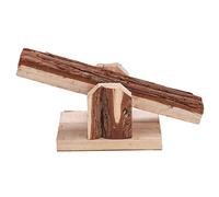 Acouto Balancín de Madera para Mascotas para Masticar Animales Pequeños, Balancín de Hámster de Guinea para Olores Largos y Fáciles, de Hámster, Juguete de de de Madera, de Mascotas, de