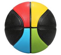 Acouto Balón de Baloncesto RONDING PU para Entrenamiento y competición en Interiores y Exteriores, con absorción de Humedad, Bolsa de Red y Aguja de Aire, Colorido, Talla 5