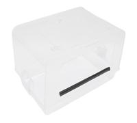 Acouto Baño para Pájaros Seguro Acrílico Espacio Espacioso Portátil Fácil de Instalar Multifuncional para Periquitos Se Adapta Específicamente a áreas Grandes y Loros para Baños de Pájaros Loros