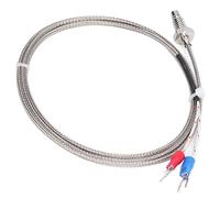 Acouto BERM Termopar Tipo K M6 Pulgada Tornillo Sensor de Temperatura Sondas Cable 0?400 ℃ Temperaturas de 1 Metro 0 Sólido 400 ℃ Producción K 0? ℃ a en Lata Tipo Medida Termopar