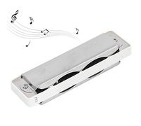 Acouto Blues Harmonica 10 Agujeros Mouthorgan E Key 1,0 Mm Base de Latón Instrumento de Viento para Principiantes Tornillos Resistentes Al Agua Color Transparente y No con Acero Oxidado (WHITE)