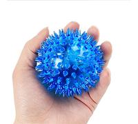 Acouto Bolas para Perros Iluminadas Chasing Bounce Light Up Spiky Dog Balls, LED de Alta Elasticidad Que Brillan en la Oscuridad, Juguetes Interactivos para Mascotas para Cachorros y Gatos (A)