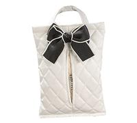 Acouto Bolsa de Pañuelos de Automóvil Colgantes de Apariencia Encantadora Bolsa de Tejido de Automóvil para Tipos de Vehículos Bowknot Colgando que Es el que Se colgó Exquisito con un Bacilillo de