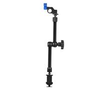 Acouto Brazo de Fricción Articulado Ajustable, Nudillo Giratorio de 360° de 11 Pulgadas con Abrazadera de Varilla de 15 Mm, para Cámara, Pantalla de Campo de Luz LED, Plataforma de