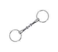Acouto Broca para Caballo, de Acero Inoxidable, con Junta Tórica de Doble Articulación, Boquilla para Caballo de 3,5 Pulgadas, 10,8 X 3 Pulgadas, para Entrenamiento, Uso Estable, Doma