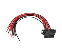 Acouto Cable de Extensión OBD2 de 16 Pines Macho a Apertura, Materiales Plásticos ABS de Primera Calidad, Se Adapta Universalmente a Vehículos, Compatible con Herramientas de