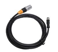 Acouto Cable Ethernet M12 RJ45 Resistente Al Agua RJ45 a M12 5P Macho Conector Blindado Adaptador de Cable para Automatización Industrial 2 M/6,56 Pies Mejora Efectiva de Ethernet Electromagnética