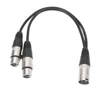 Acouto Cable XLR Macho a XLR Hembra Cable Divisor Hembra a Macho Combinador de Micrófono Adaptador de Micrófono de Conexión Este Divisor X DiseñadoXLR a