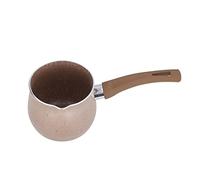 Acouto Cacerola Pequeña para Leche, Olla Calentadora de Leche de Aleación de Aluminio con Revestimiento Antiadherente, Cacerola de un de 10 Cm y 3,94 Pulgadas para Hacer Espuma, Derretir Chocolate y