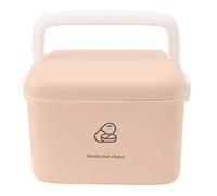 Acouto Caja de Almacenamiento con Bandeja Extraíble, Organizador de Plástico Transparente con Gran Capacidad, Recipiente Portátil de Mano para Viajar, Acampar, Actividades Al Aire Libre (Tipo C)