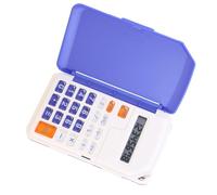 Acouto Calculadora Pequeña Calculadora Multifuncional Colorida Portátil para Estudiantes con Tapa Abatible para Niños de Resta Multiplicadora para Estudiantes para Pequeños con