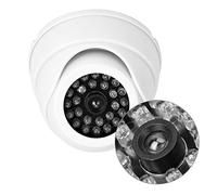 Acouto Campamento de Luz LED Falsa, Material ABS, Forma Realista, Disuade a los Ladrones, Dura de 3 a 6 Meses, Ideal para Estacionamientos y Almacenes