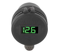 Acouto Cargador de Automóvil con Voltímetro LED e Interruptor de Botón Cargador Rápido Dual QC 3.0 para las Series 1 2 3 con Interfaz que Alea Más el Aluminio del Modelo de Automóvil que los Usos
