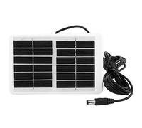 Acouto Cargador de Panel Solar Portátil de Funciones Múltiples con Alta Tasa de Conversión, para Senderismo de Ventilador de Lámparas de emergencia: Plástico y Polisilicio