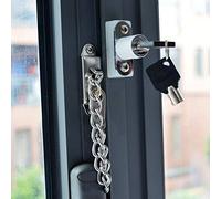 Acouto Cerradura de Cadena de Puerta Antirrobo de Acero Inoxidable, Cerradura de Seguridad Duradera para Ventanas y Puertas de 20 Cm para el Hogar, el Jardín de Infantes y la Escuela