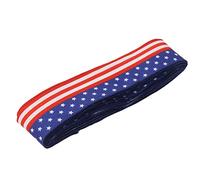 Acouto Cinta Patriótica de 6,5 Cm X 10 M para Decoración del Día de la Independencia del 4 de Julio, Ideal para W Cinta Americana OllWreath RibbonStar Ribbon