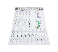 Acouto Clarinet Finge Chart Clarionet Acordes P Gráfico de Entrenamiento Accesorios de Instrumentos Musicales Para Principiantes 56 Cm Clarinete CarryCleCleRet Entrenamiento CH Para una Banda Fácil