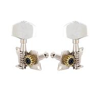 Acouto Classical Ukulele Tuning Pegs 2L2R Silver Elegant Design for Easy