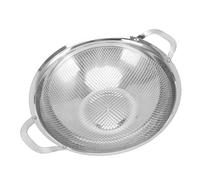 Acouto Colador de Acero Inoxidable, Colador de Malla Multiusos, Cesta Apta para Lavavajillas de Fregadero de Cocina con Asas para Tamizar, Lavar y Cocinar (25CM)