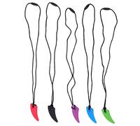 Acouto Collar masticable de Silicona para niños y Adultos Alivio ansiedad TDAH Autismo estimulación sensorial 5 Unidades
