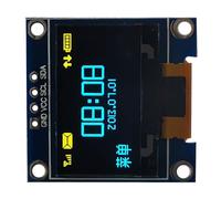 Acouto Color Amarillo Azul 3 3V 5V 0 96in Pantalla LED Orgánica Módulo de Pantalla LED Orgánica Serie IIC I2C Tecnología SSD1315 T OrgánicaPantalla