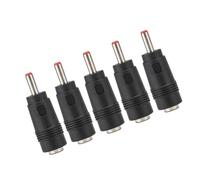 Acouto Conector del Adaptador de Computadora Duradero para la Conversión de Potencia del Enrutador, Diseño Pequeño y de Luz, Adecuado para Múltiples Aplicaciones, 5 Piezas 5. X 2.1 Femeninas a 3. X