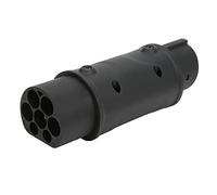 Acouto Conector EV Tipo 2 a Tipo, 16A 32A CA 230V, UL94-V-0 Torno de Carga para Vehículos Eléctricos Retardante de LlamaConvertidor EVAdaptador EVAdaptador de Carga EVSEAdaptador de para Vehículos