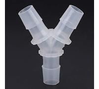 Acouto Conector Tipo Y para Acuario, Junta de Tubería de Agua de Plástico Transparente, Conector de 3 Vías de 8 Mm, Alta Resistencia para Tanque de Peces, Bomba de Aire, Divisor de Manguera para