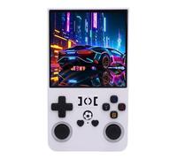 Acouto Consola de Juegos Portátil 18000 Juegos Integrados Pantalla de 4 Pulgadas 720x720 Consola de Portátil de 4000 MAh Versión Blanca 128G de la de de Juego Retro (64G)