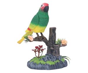 Acouto Control Operado Voz Loro Chirrido Aleteo Simulación Loro Juguete para Adultos Niños 506H a Canta Ramas Lado de la Cabeza Realista Alto Sus Columpios y con Simulación (506H)