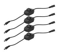 Acouto Controladores de Perilla de Atenuación, 12 V a 24 V, Interruptores Giratorios de Atenuación Continua, Atenuadores LED de Circuito único para Cajas de Luz Ultrafinas, Fácil Instalación, 4