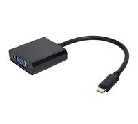 Acouto Convertidor de Tipo C a VGA Cable Adaptador de Vídeo USB 3 HD 1080P de 10 Gbps Hembra de 15 Pines Fácil de Equipar y Convertidor de Tipo C a VGA USB 3 a Cable Adaptador de a HD
