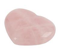 Acouto Cristal de Cuarzo Rosa en Forma de Corazón, Piedra para Aliviar la Ansiedad y Curar la Energía, Piedra de Palma de Meditación, Exquisito para los Seres Queridos, Decoración del