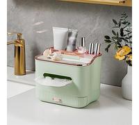 Acouto Cubierta de Caja de Papel Soporte de Papel Facial Multifuncional Decorativo con Bandeja para Mesa del Hogar El Soporte Blanco Agrega un Toque Facial a Esta DECORACIÓN de Cubierta Decorativa