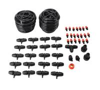 Acouto de Riego por Goteo 8/12 Tubería de 65.6 Pies de Riego Automático con Conector Rápido para Jardín Invernadero Cama de Flores Dos Pero que Incluye Ampliamente Dedicado