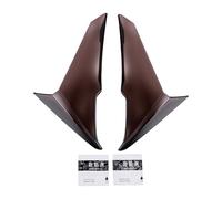Acouto Deflectores de Aire Laterales de Motocicleta Deflectores de Aire de Viento de Ala de Carenado Par Adhesivo Izquierdo Derecho ABS a Prueba de Rayones Gris Oscuro con Reemplazo de