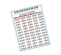 Acouto Diagrama de Tablaturas de Acordes de Piano Práctica de Dedos para Principiantes Accesorios para Instrumentos Musicales Volumen de 88 Teclas y con Preferencia Acordes de Piano Tabla de de