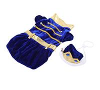 Acouto Disfraz de Cachorro Ropa para Mascotas, Disfraz de Halloween de Estilo Príncipe Acrílico con Sombrero para Uso Diario y Fiestas (S)