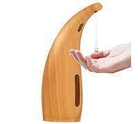 Acouto Dispensador Automático de Manos por Infrarrojos, 300 Ml, sin Contacto, Loción Líquida, Gel, Cámara de champú, Mano Automática para Baño, Cocina, Infrarrojos, Inteligente, Dispensador (Brown)