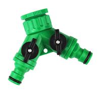 Acouto Divisor de 3 Vías de Entrada y 2 Salidas, Adaptador Divisor de Grifo para Lavadora, Jardinería, 3 Pezones, Lavado General, de Manguera2, de Válvula2, de Manguera de Válvula2 (DN15 DN20