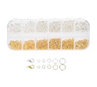 Acouto Durable Zinc Alloy Jewelry Findings Set with Jump Rings and (Comes