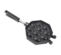 Acouto Egg Waffle Pan Bubble Egg Waffle Pan, Máquina Antiadherente de Aleación de Aluminio con Ergonómico para Uso Doméstico y Comercial, Perfecta para Gofres de Burbujas y Hojaldres de Huevo