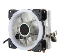 Acouto Enfriador de CPU Conector de 3 Pines Accesorio para PC con Luz 2 Tubos de Latón para 775/1155/1366 / Fit / 1155 CPU Simple 1150 1151 Es un Mini Enfriador de CPUCPU (#3)