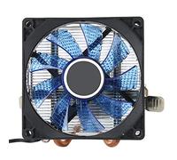 Acouto Enfriador de CPU Conector de 3 Pines Accesorio para PC con Luz 2 Tubos de Latón para 775/1155/1366 / Fit / 1155 CPU Simple 1150 1151 Es un Mini Enfriador de CPUCPU (#2)