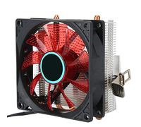 Acouto Enfriador de CPU Conector de 3 Pines Accesorio para PC con Luz 2 Tubos de Latón para 775/1155/1366 / Fit / 1155 CPU Simple 1150 1151 Es un Mini Enfriador de CPUCPU (#1)