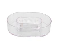 Acouto Enjuiciador de Recortador de Barba, Diseñado para la Versatilidad, Mantenga su Fregadero Ordenado Limpiador de Afeitado Portátil para el Tipo de Empuje Manual Reciclador de Barba (Transparente)