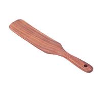 Acouto Espátula de Cocina con Estructura de Madera, Madera de Teca para Mezclar Utensilios de Cocina, Mezclador Giratorio y Antiarañazos de 23,5 Cm para Chefs Domésticos (Pala mediana 29 * 5,5cm)