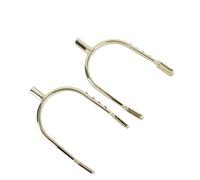 Acouto Espuelas de Montar con Diamantes de Imitación Occidentales para Mujer, Espuelas de Cuerda Ajustables Cromadas de Aleación de Zinc para Uso Ecuestre (Gold)