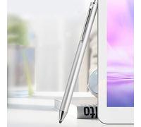 Acouto Estilo de Tela para Pestaña /// Teléfonos Inteligentes y Tableta para el Producto 2018 High Utiliza Fine Materia Stylushouch Screen Pendigital Penportable Stylushouch Pen para Teléfono (SILVER)