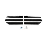 Acouto Faldones Laterales de Plástico ABS para Automóvil, Diseño Modular de Ajuste Universal de 105 Cm de Longitud para una Aerodinámica Mejorada y una Estética Deportiva, con (BLACK)